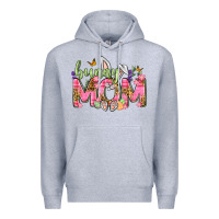 Heather Grey Bunny Mom Easter Day Premium Hoodie - Neo Western
