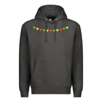 Charcoal Heather mexican flags Premium Hoodie - FaDigitalArtStudio