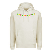 Oatmeal Heather mexican flags Premium Hoodie - FaDigitalArtStudio