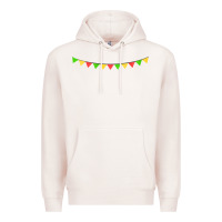 Pale Pink mexican flags Premium Hoodie - FaDigitalArtStudio