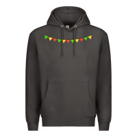 Smoke mexican flags Premium Hoodie - FaDigitalArtStudio