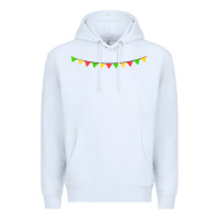 White mexican flags Premium Hoodie - FaDigitalArtStudio