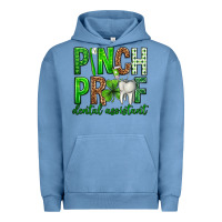 Pigment Pebble Blue Pinch Proof Dental Assistant St. Patricks Day Urban Hoodie - Neo Western