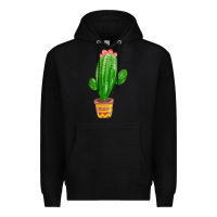 Black mexican cactus Premium Hoodie - FaDigitalArtStudio