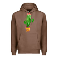 Chestnut mexican cactus Premium Hoodie - FaDigitalArtStudio