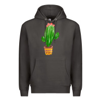 Smoke mexican cactus Premium Hoodie - FaDigitalArtStudio