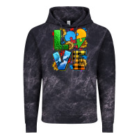 Cloud Black love with heart sunflower Vintage Hoodie - AdoDesignShop