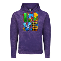 Cloud Purple love with heart sunflower Vintage Hoodie - AdoDesignShop