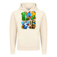 Vintage Artic love with heart sunflower Vintage Hoodie - AdoDesignShop