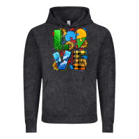 Vintage Black love with heart sunflower Vintage Hoodie - AdoDesignShop