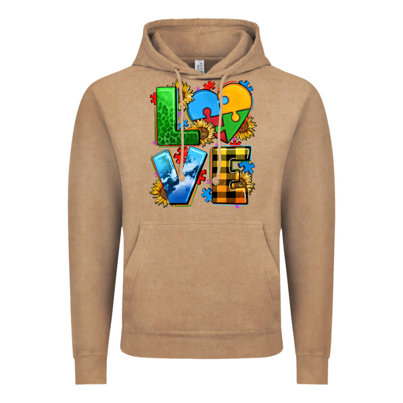 Love With Heart Sunflower Vintage Hoodie by AdoDesignShop | Teevron
