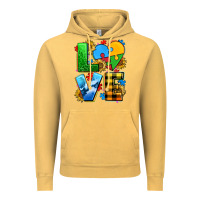 Vintage Mustard love with heart sunflower Vintage Hoodie - AdoDesignShop
