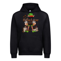 Black im the coffee lover elf Urban Hoodie - FaDigitalArtStudio