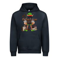 Navy im the coffee lover elf Urban Hoodie - FaDigitalArtStudio