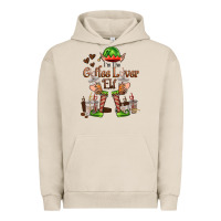 Pigment French Oak im the coffee lover elf Urban Hoodie - FaDigitalArtStudio