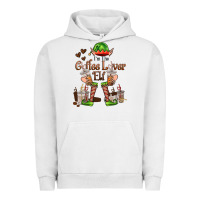 Pigment Lunar Rock im the coffee lover elf Urban Hoodie - FaDigitalArtStudio