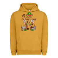 Pigment Peanut Butter im the coffee lover elf Urban Hoodie - FaDigitalArtStudio