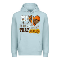 Blue Mist my heart is on that court Premium Hoodie - HRA Design Shop