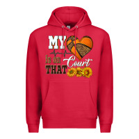 Cardinal my heart is on that court Premium Hoodie - HRA Design Shop