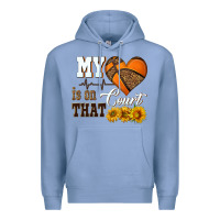 Colony Blue my heart is on that court Premium Hoodie - HRA Design Shop