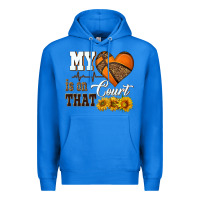 True Royal my heart is on that court Premium Hoodie - HRA Design Shop
