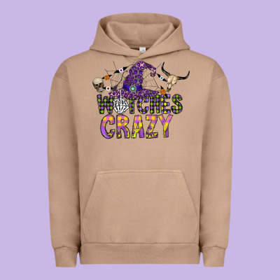 Witches Be Crazy Urban Hoodie Designed By Cowhidedigitalart