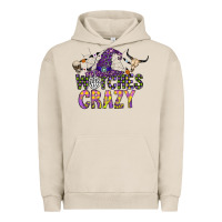 Pigment French Oak Witches Be Crazy Urban Hoodie - CowhideDigitalArt