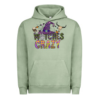 Pigment Oil Green Witches Be Crazy Urban Hoodie - CowhideDigitalArt