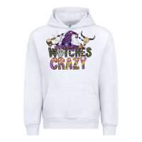 White Witches Be Crazy Urban Hoodie - CowhideDigitalArt
