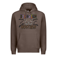 Coffee halloween brother Premium Hoodie - CowhideDigitalArt