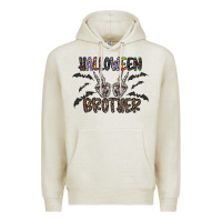 Oatmeal Heather halloween brother Premium Hoodie - CowhideDigitalArt
