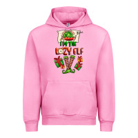Fuchsia Pink im the lazy elf Urban Hoodie - FaDigitalArtStudio
