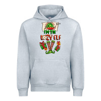 Heather Grey im the lazy elf Urban Hoodie - FaDigitalArtStudio