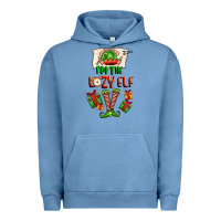 Pigment Pebble Blue im the lazy elf Urban Hoodie - FaDigitalArtStudio