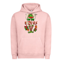 Pigment Salmon im the lazy elf Urban Hoodie - FaDigitalArtStudio