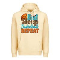 Pina Colada eat sleep basketball repeat Premium Hoodie - HRA Design Shop