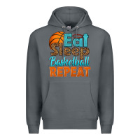 Rock eat sleep basketball repeat Premium Hoodie - HRA Design Shop