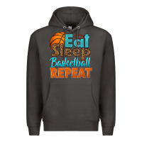 Smoke eat sleep basketball repeat Premium Hoodie - HRA Design Shop
