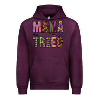 Mauve Wine Mama Tried Urban Hoodie - CowhideDigitalArt