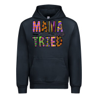 Navy Mama Tried Urban Hoodie - CowhideDigitalArt