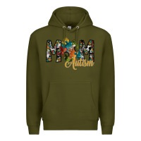 Army Green mom autism Premium Hoodie - SublimationCraftShop