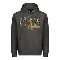 Charcoal Heather mom autism Premium Hoodie - SublimationCraftShop