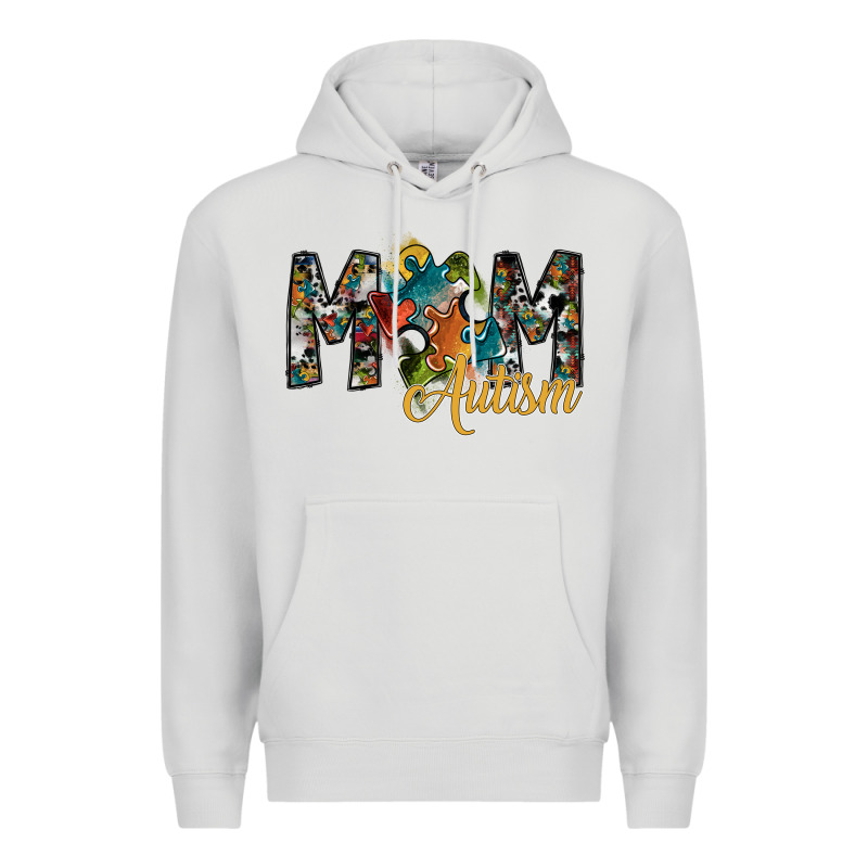 Mom Autism Premium Hoodie by SublimationCraftShop | Teevron