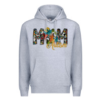 Heather Grey mom autism Premium Hoodie - SublimationCraftShop