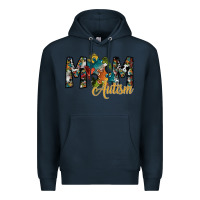 Navy mom autism Premium Hoodie - SublimationCraftShop