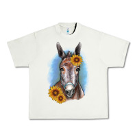 Pistachio Sunflower Donkey Urban Heavy Tee - RanaPortraitStore