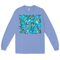 Colony Blue humpback whale tumbler Long Sleeve Tee - BarkalooDesign