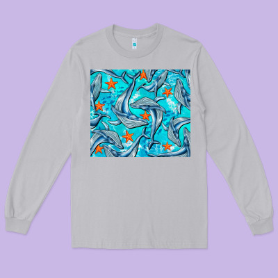 Humpback Whale Tumbler Long Sleeve Tee Designed By Barkaloodesign