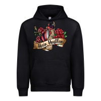 Black hair hustler spray Urban Hoodie - SublimationCraftShop