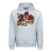 Heather Grey hair hustler spray Urban Hoodie - SublimationCraftShop